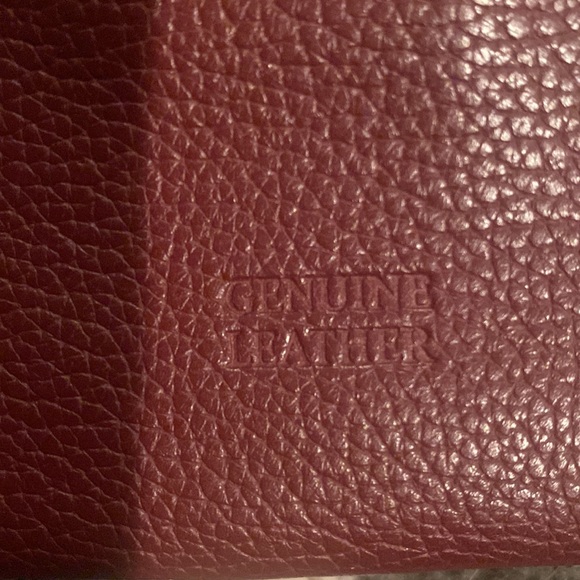 Genuine leather maroon wallet - Picture 4 of 5